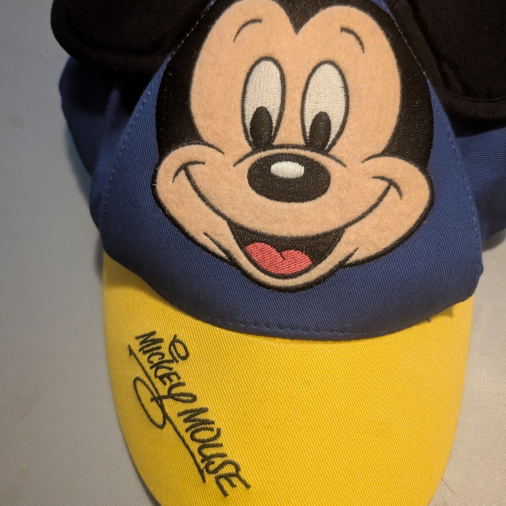 Disney Mickey Mouse Blue and Yellow Kids Hat‎